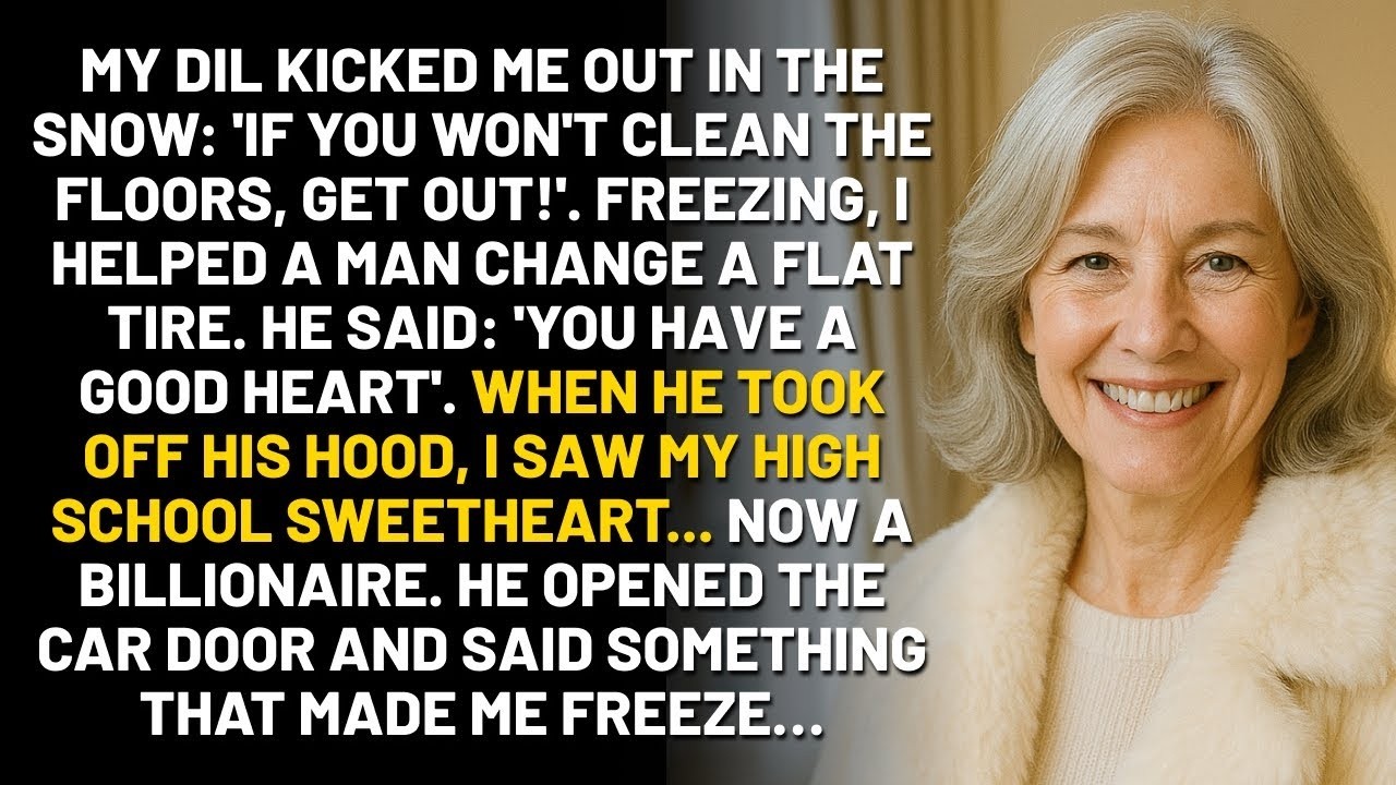 My DIL Kicked Me Out In The Snow  I Helped A Man Change A Tire  He Was My High School Sweeth