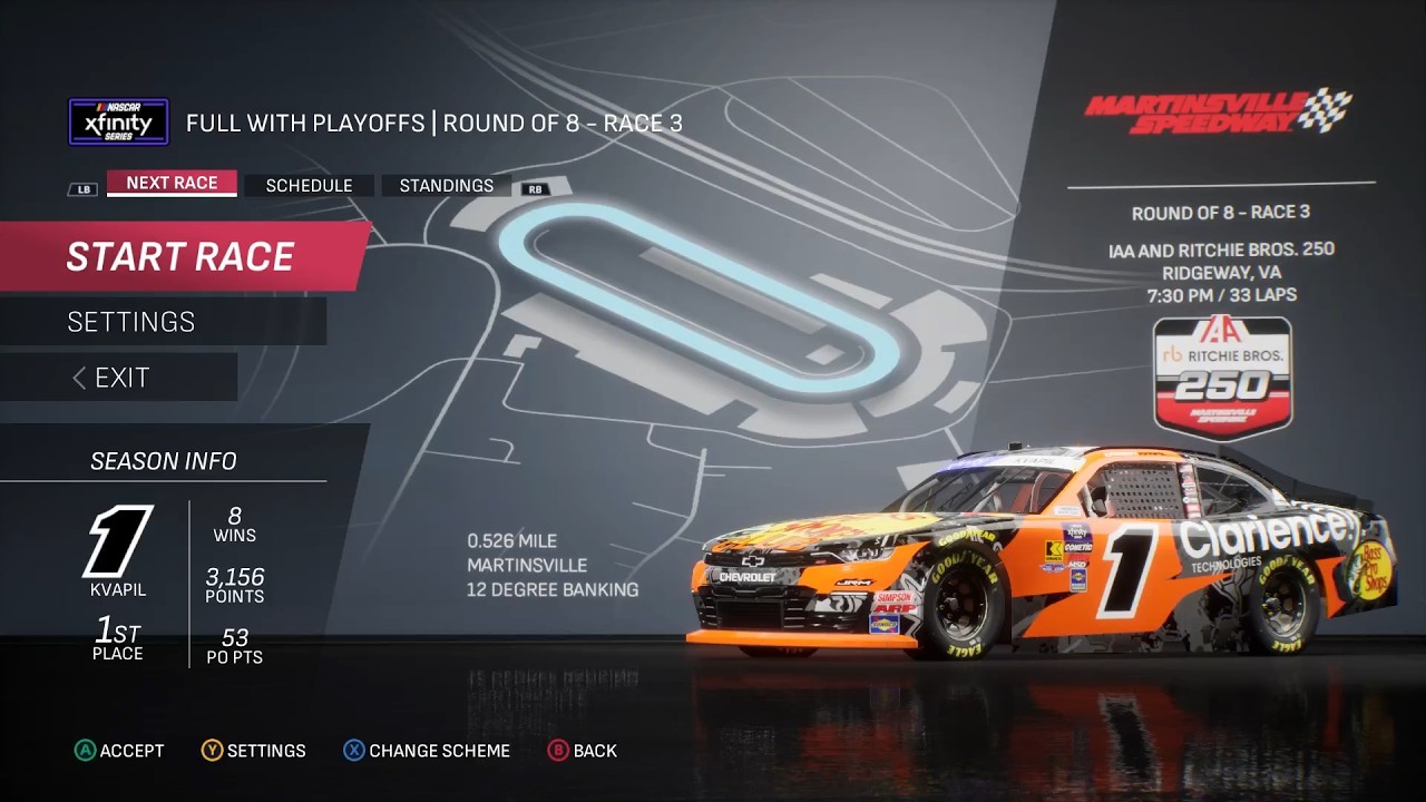 NASCAR 25 - Carson Kvapil Championship Mode - Race 30/31