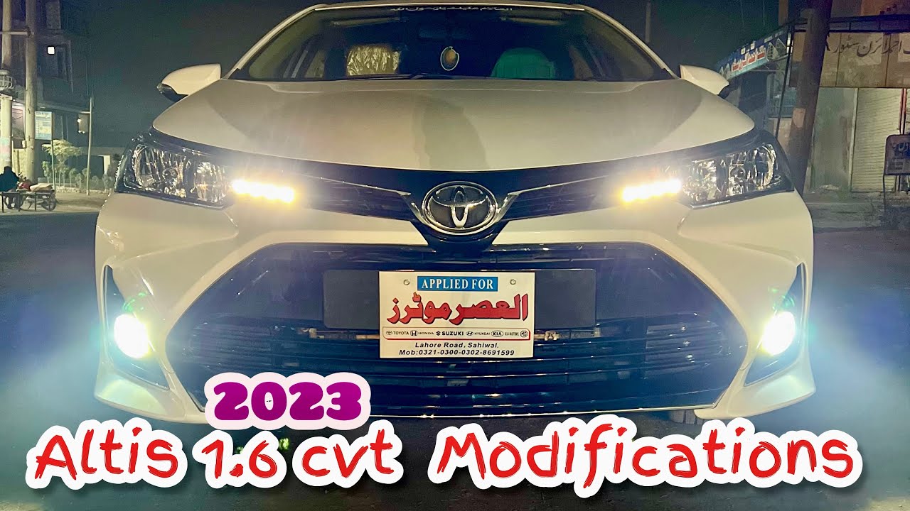 Corolla Altis X CVT modifications | Altis X 1.6 CVT 2023