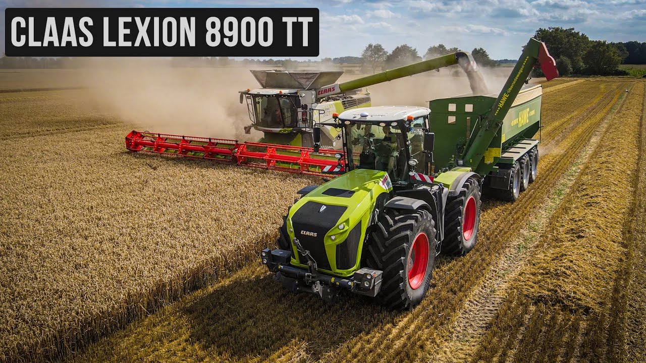 CLAAS DEMO 2021 || Lexion 8900 TT || Xerion 4200 || Weizenernte || Harvest || 4K
