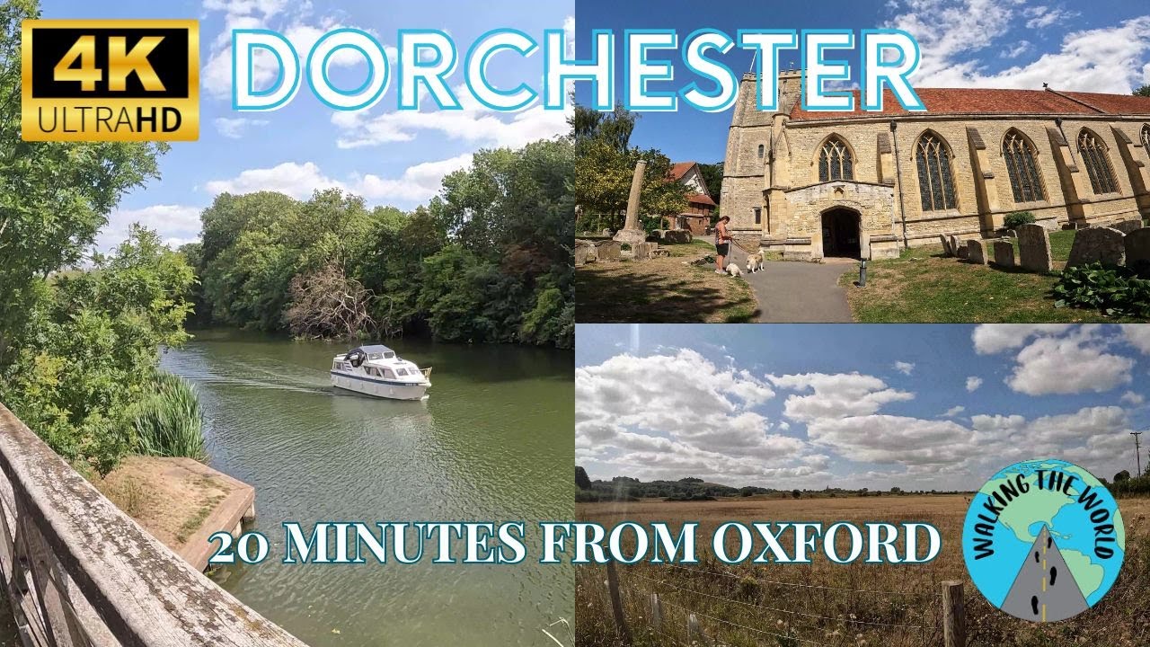 Dorchester on Thames 20 minutes from Oxford 4k walking tour in England UK