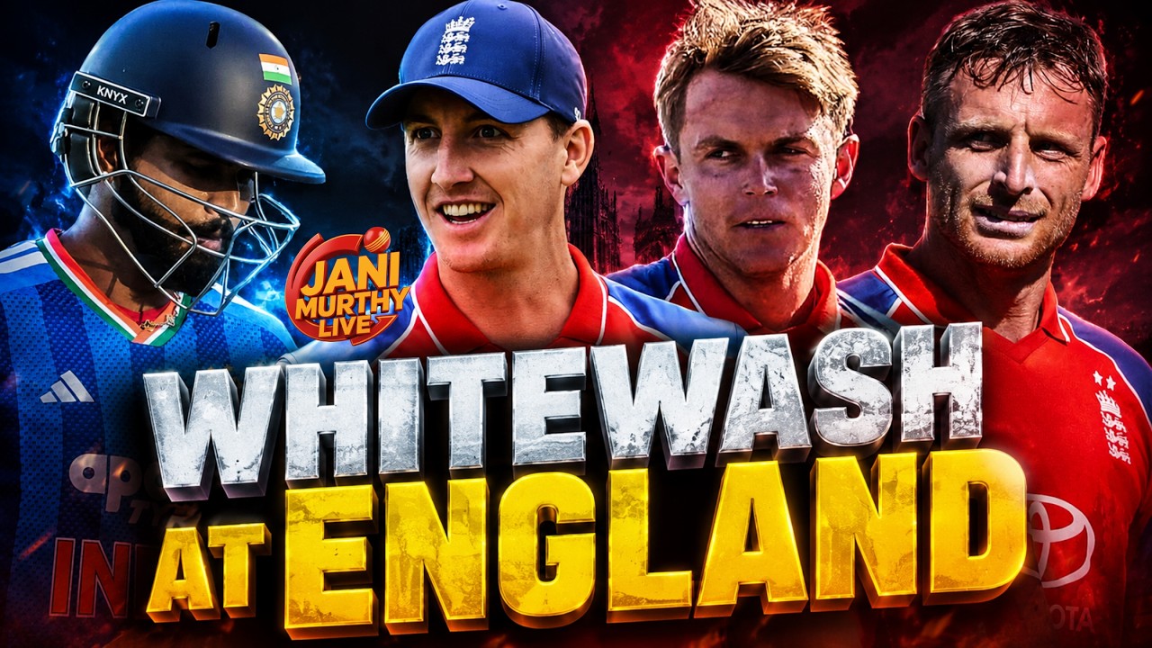 Whitewash at England | India vs England 5th T20I Review | Live with Jani🔴