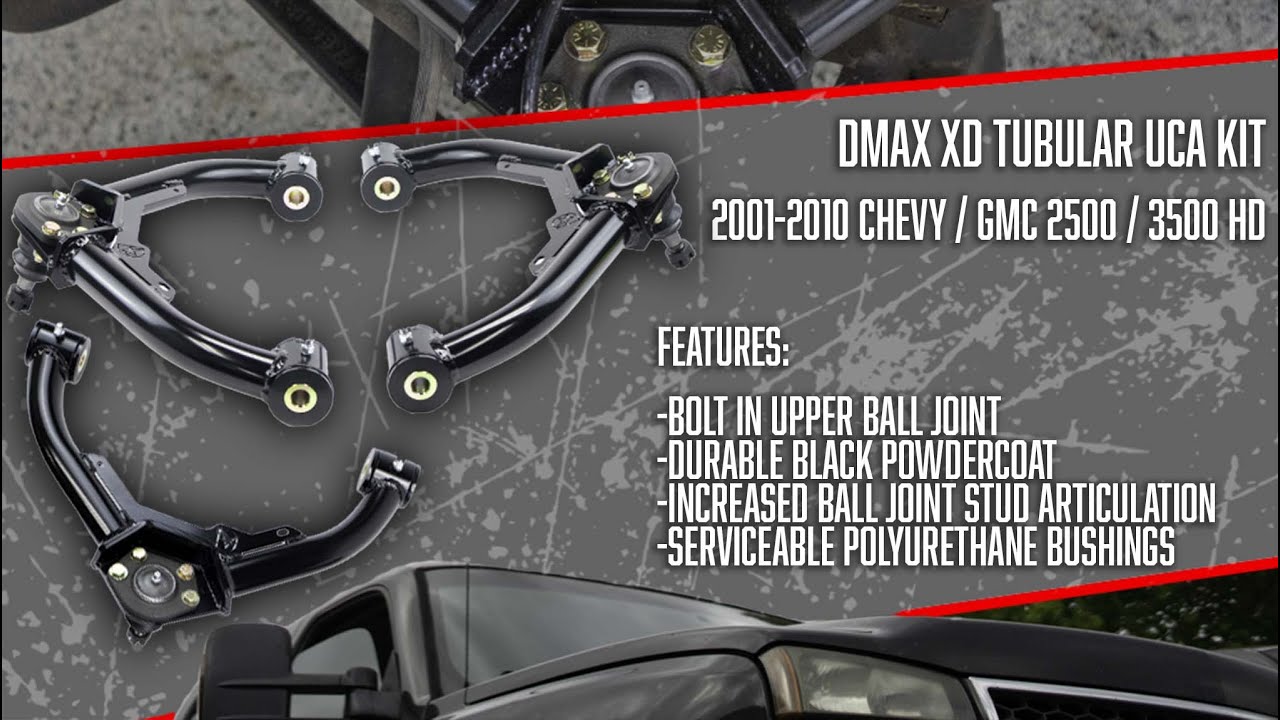 Dmax XD Tubular Upper Control Arm Kit