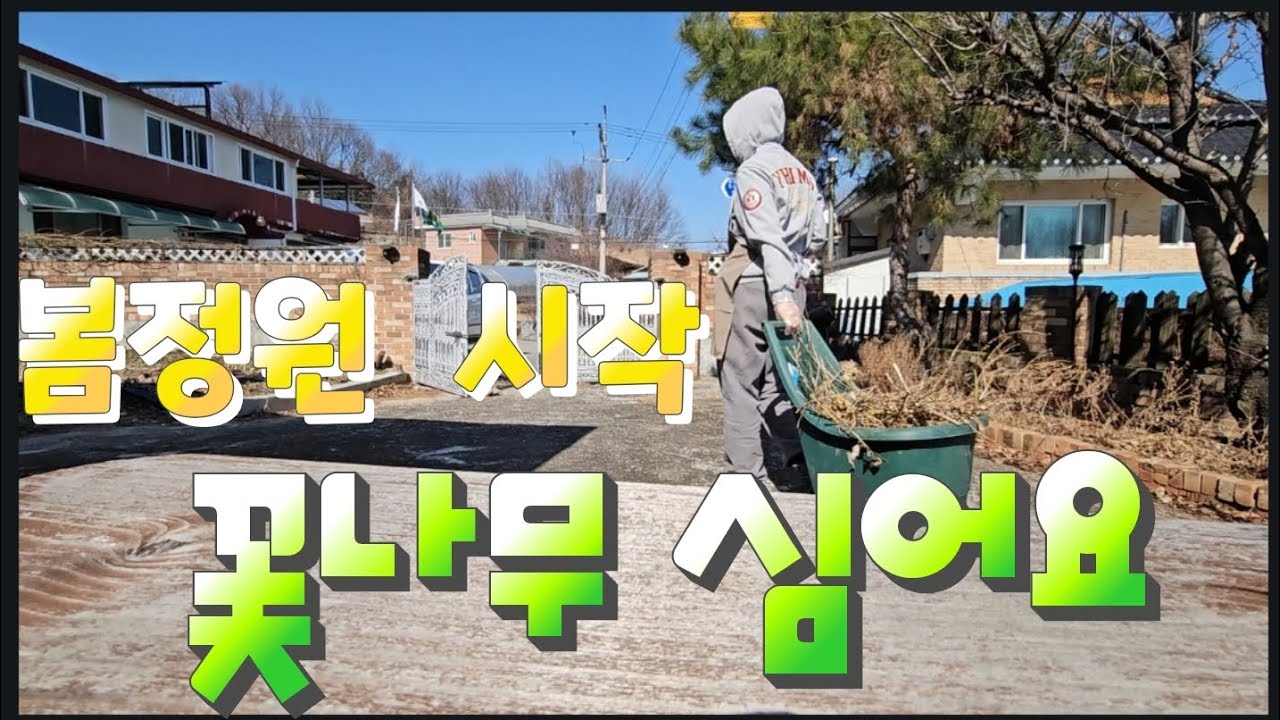 햇살좋은날 꽃나무 심어요