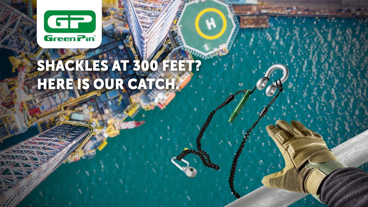 Green Pin® Catch Shackle - Shackle that prevents components from falling