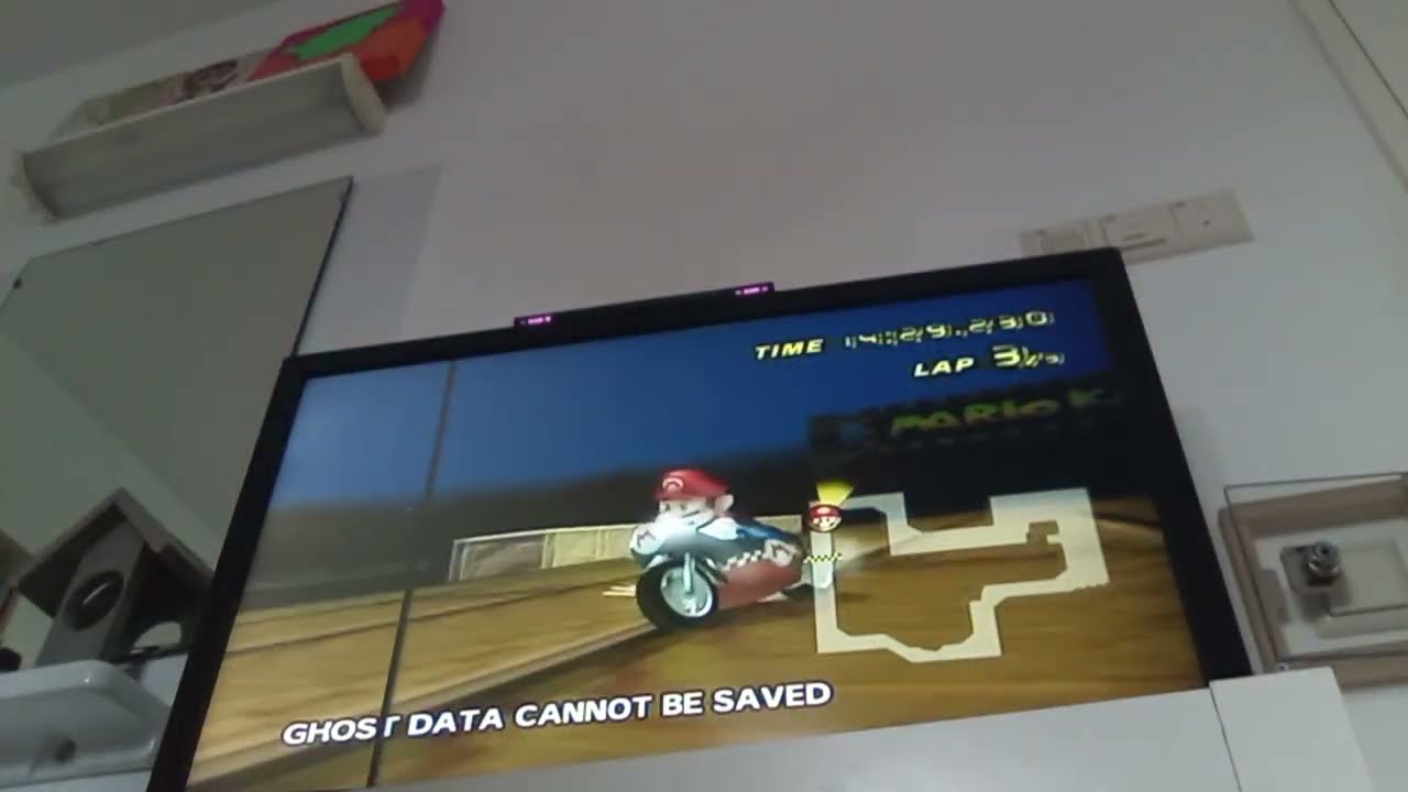 Mario Kart Time Trials SNES Ghost Valley 2: Mario 