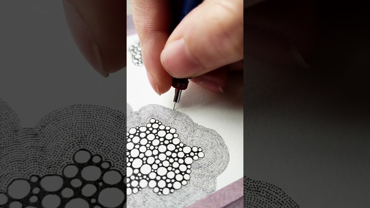 Stippling process #artshorts #artist  #stippling #youtubeshorts #contemporaryart