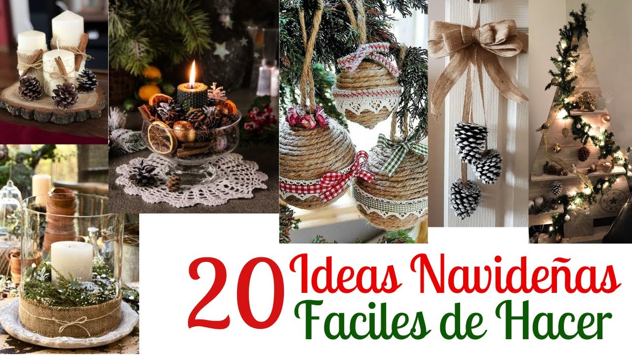 🎄TENDENCIA Navidad 2024-2025 🎄20 Ideas Simples DIY🎅 Que Puedes Hacer en Casa