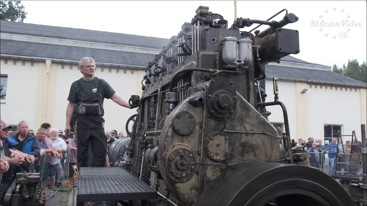 6 Zylinder Dieselmotor Start - 6 Cylinder Diesel Engine Start and Run