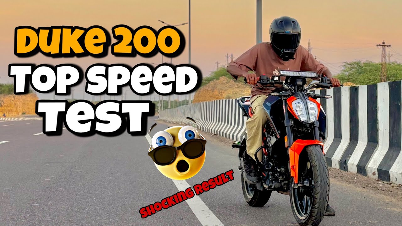 Ktm Duke 200 Top Speed 🚀 || Duke top speed test