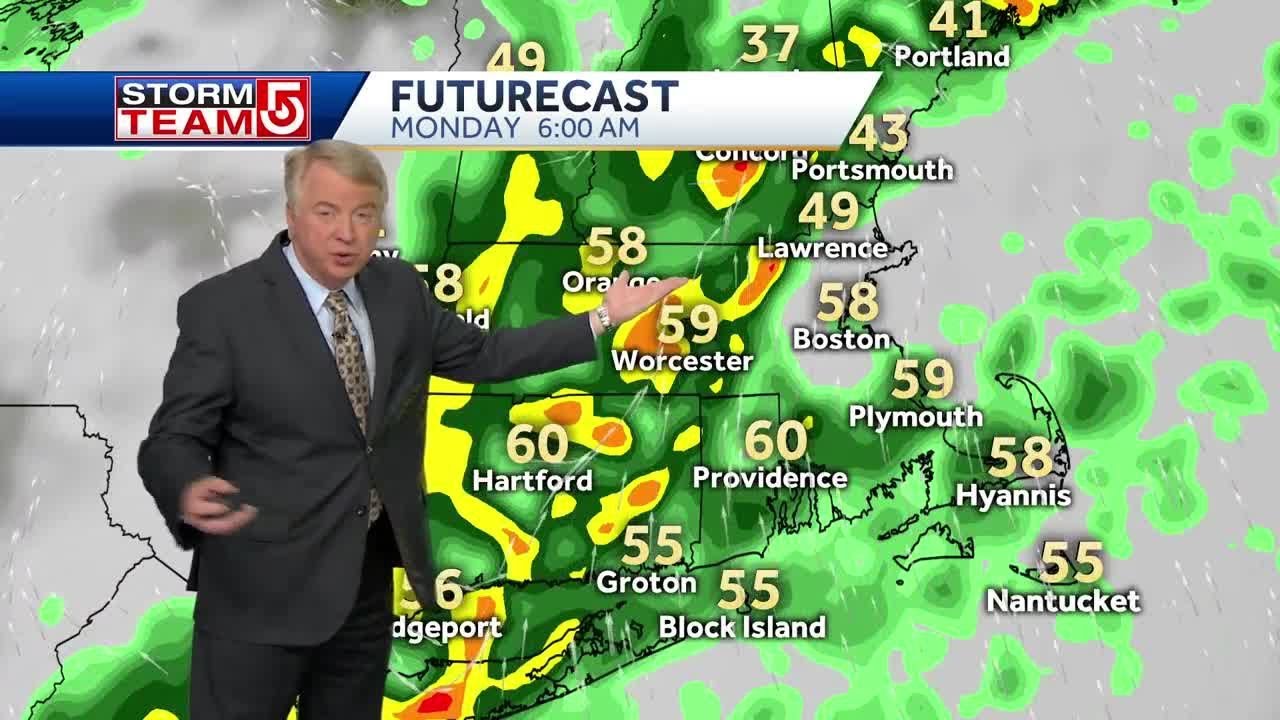 Video: Heavy rain set for start of Boston Marathon