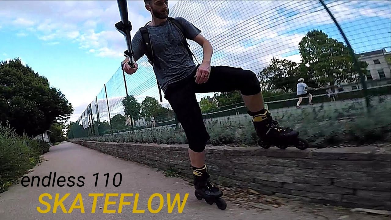 BIG wheel inline skating / rollerblading - Endless blading 110mm