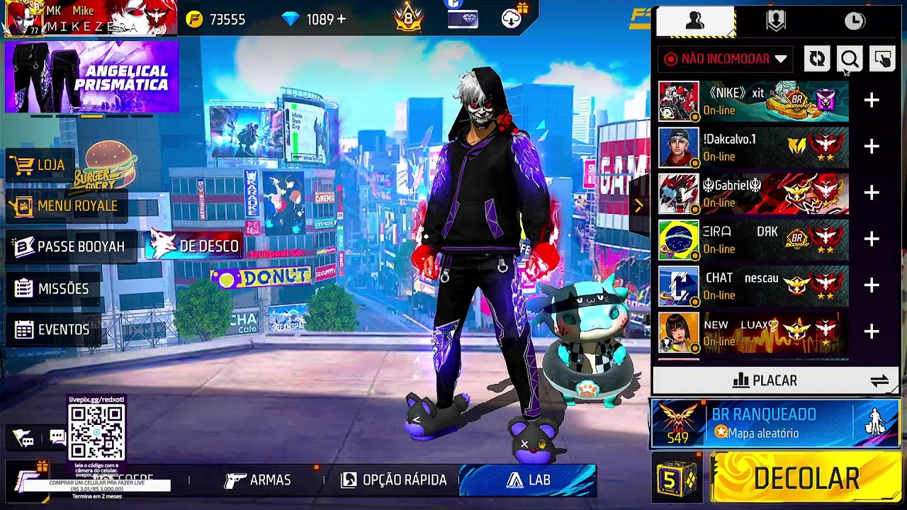 😱ESTRESSADINHO TA ON... TOCANDO O TERROR NO FREE FIRE 😱🔴 FREE FIRE AO VIVO 😱