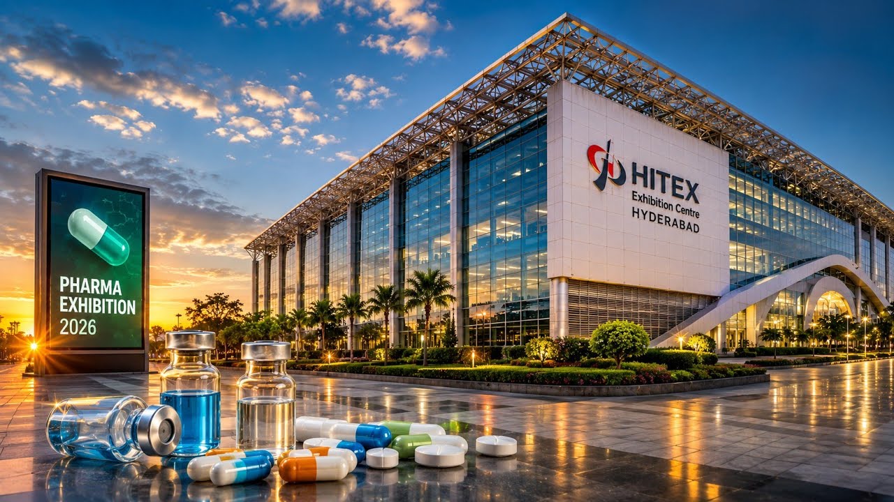 HITEX Exhibition Centre Hyderabad 2026 | India Pharma Expo 2026 Full Tour | Latest Pharma Technology