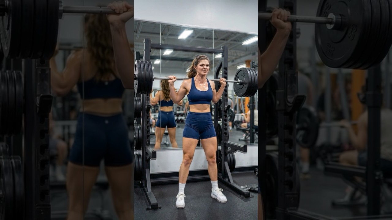 Nova Lane play squat #gym #novalane #shorts