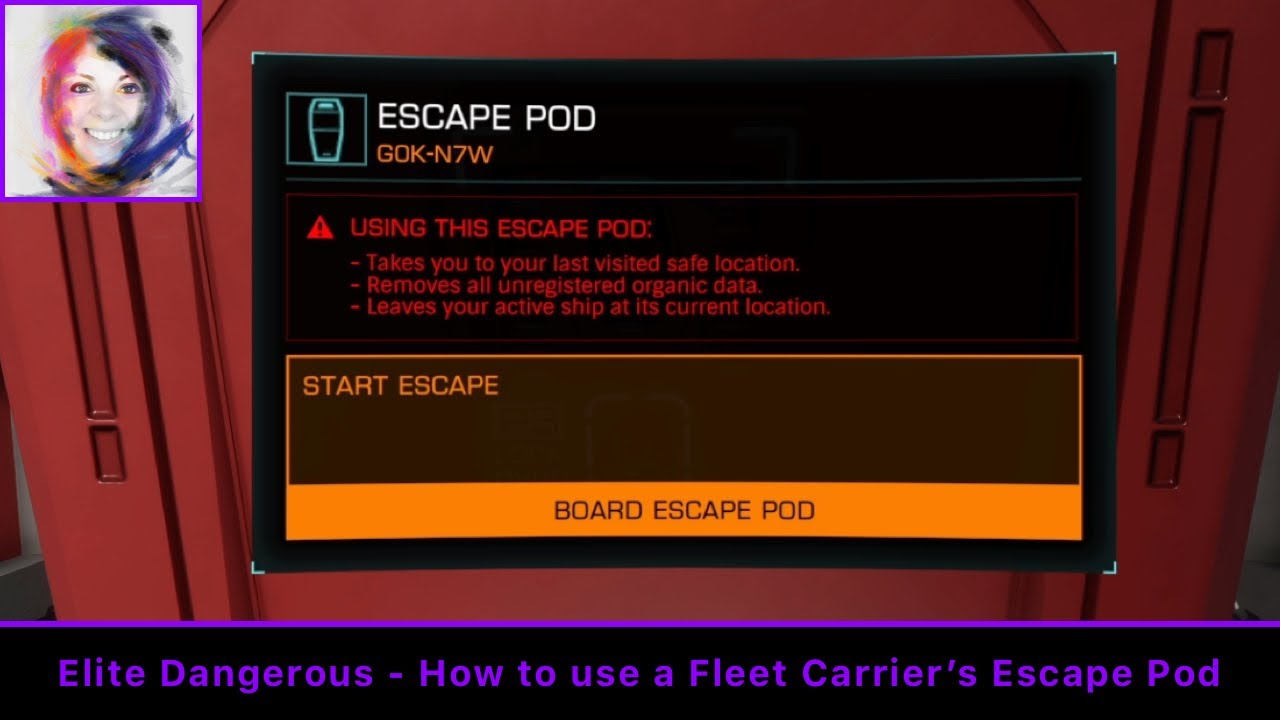 Как использовать спасательную капсулу авианосца &mdash; Elite Dangerous
