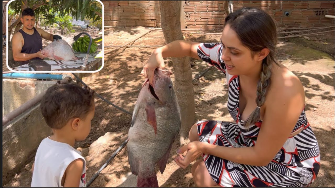 LEÔNIDAS FICOU IMPRESSIONADO COM O PEIXE QUE PESCAMOS!😱