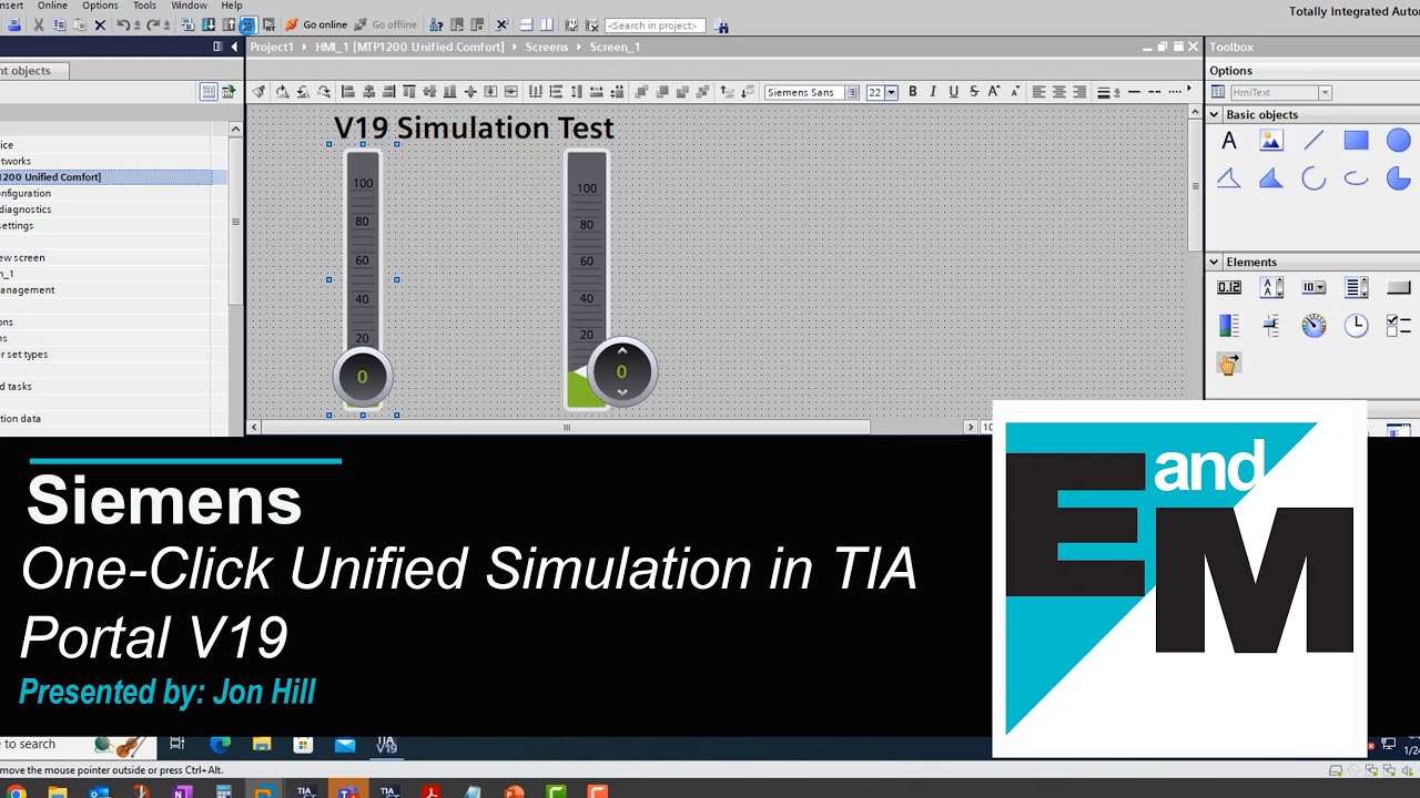 Siemens | One-Click Unified Simulation in TIA Portal V19 | EandM