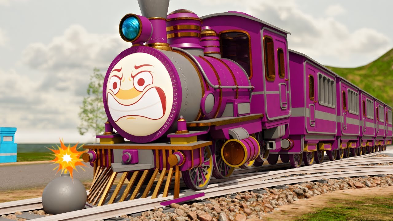 🛑 Joker the Thief Tries to Crash the Train! 🚆 | Fun Choo Choo Cartoon for Kids