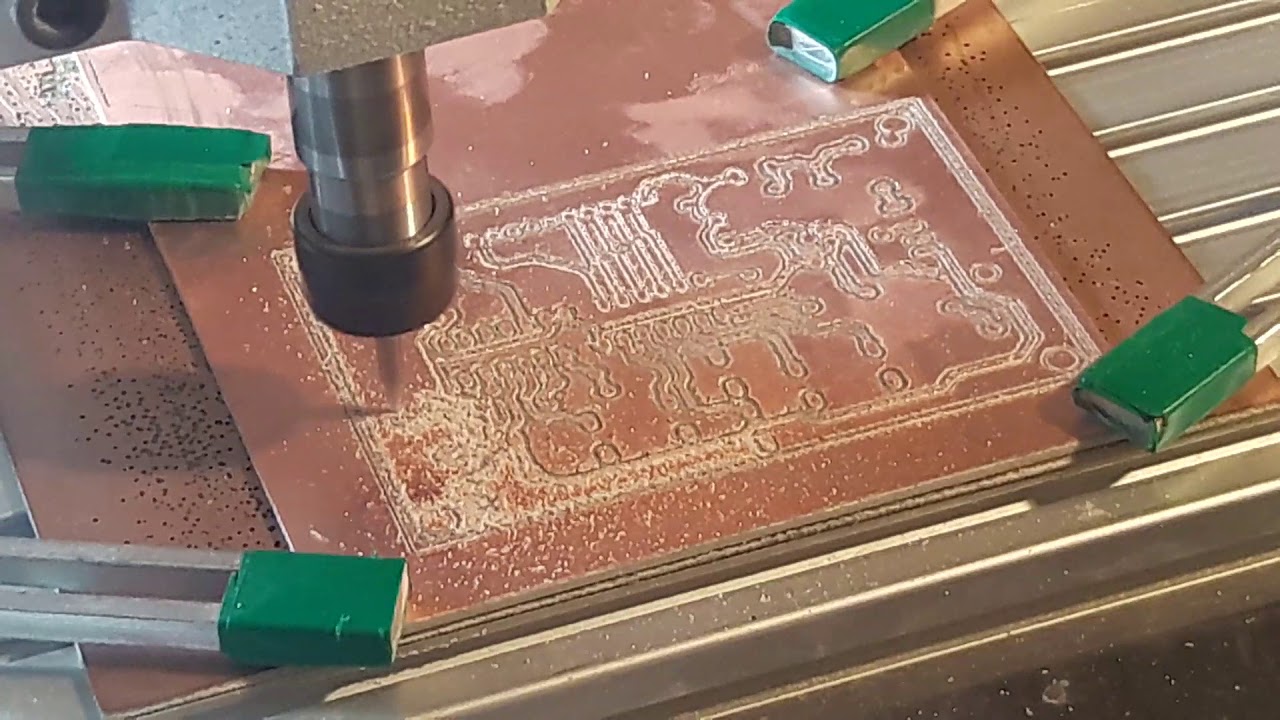 Frezowanie  PCB CNC LinuxCNC