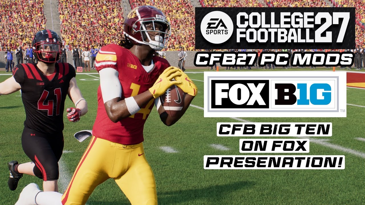Моды для College Football 27 на ПК | Презентация CFB BIG10 от FOX! Моды для EA CFB27 | Nvidia 408...