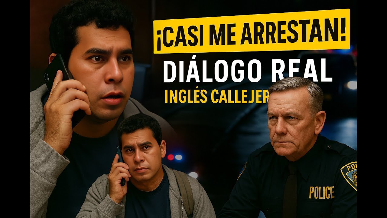 En la estación de policía – Diálogo real en inglés con explicación y subtítulos