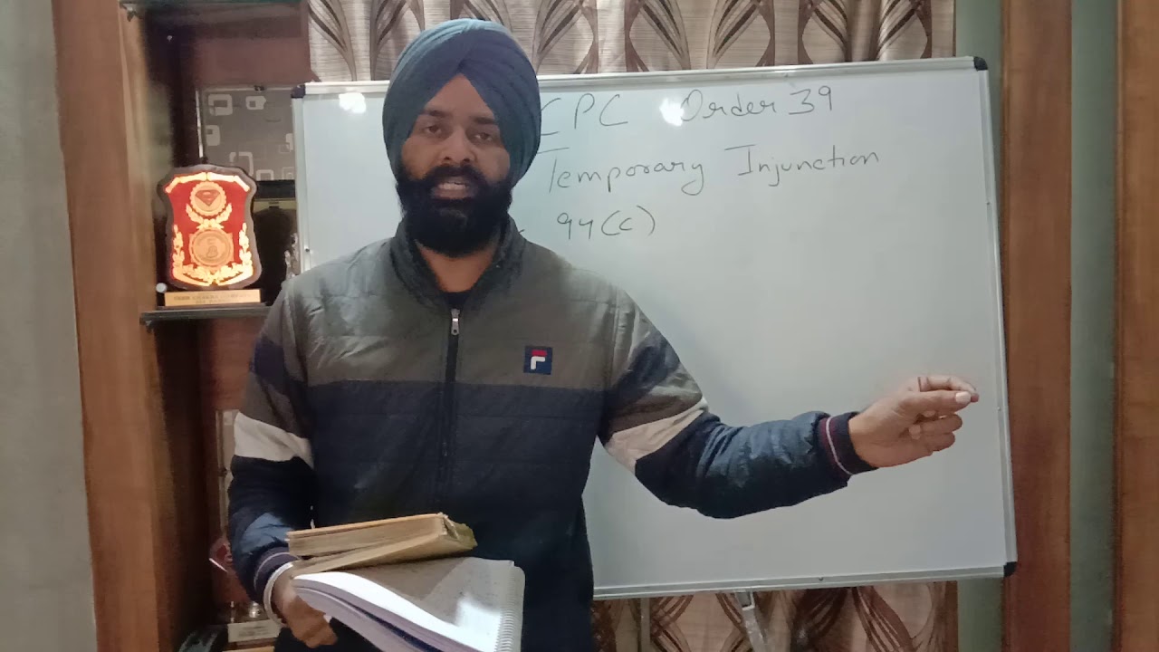 TEMPORARY INJUNCTION ORDER 39 RULE UPTO RULE 5 READ WITH SEC 94(C)