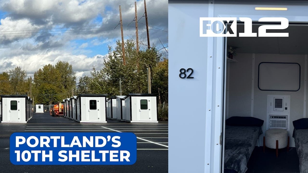 City of Portland unveils 10th shelter, first for RVs, vehicles