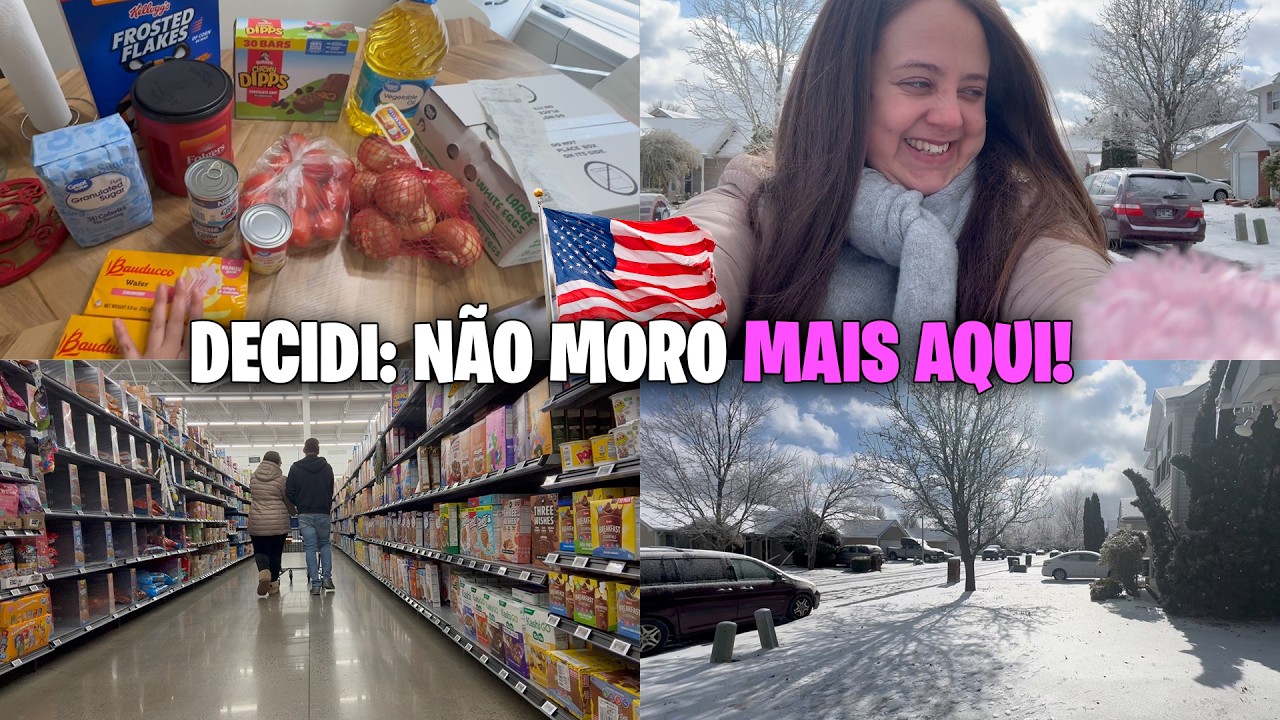 MEU ÚLTIMO INVERNO NOS EUA! ❄️ 3 dias presa em casa pela nevasca