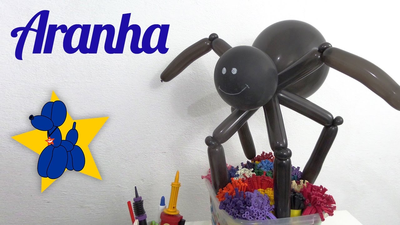 Como fazer uma aranha com balões