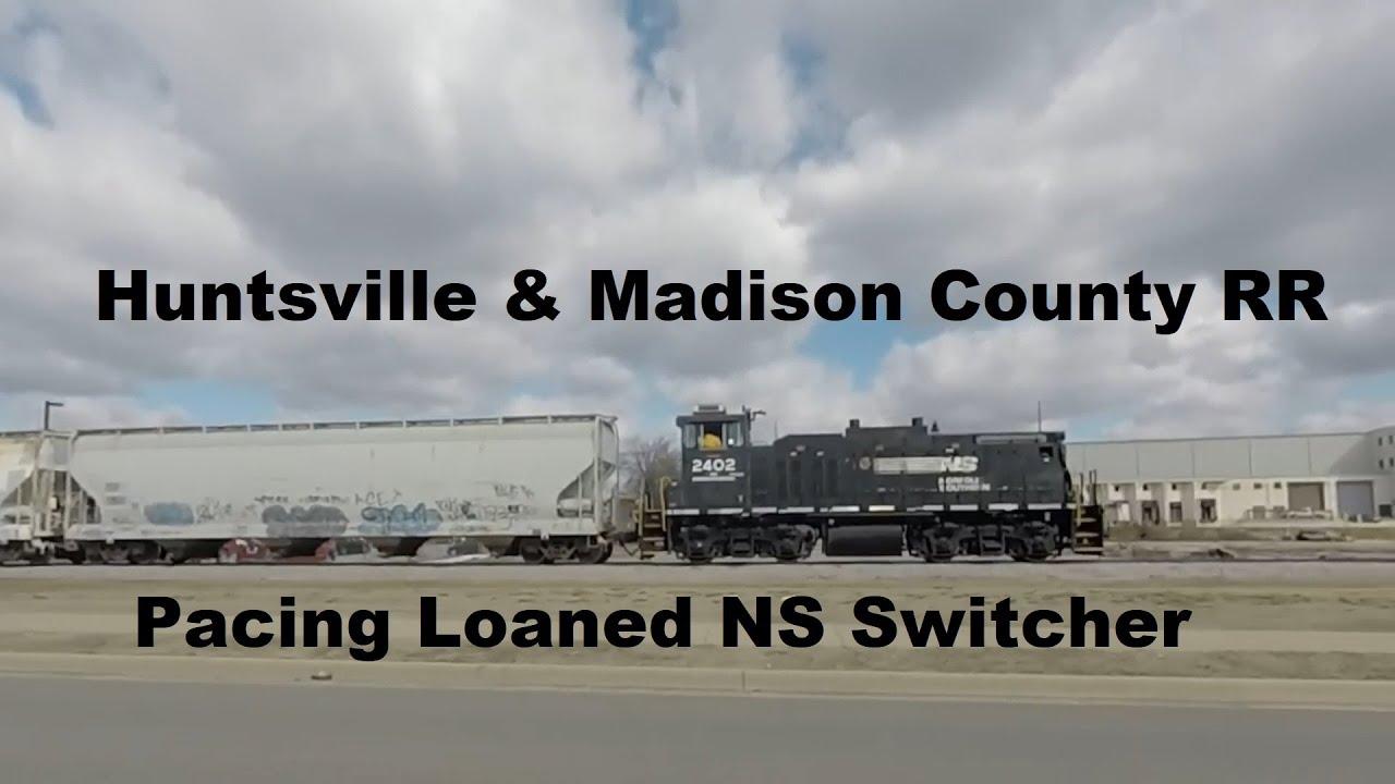 NS Locomotive on L&N Drive - Pacing the Huntsville & Madison County Railroad