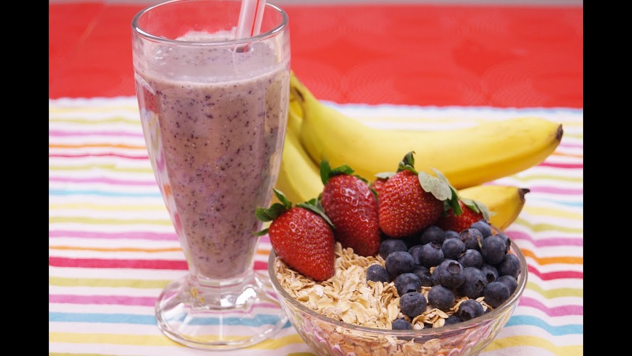 Healthy Oatmeal Breakfast Recipe: Banana Berry: Smoothie Recipe! How To: Dishin' With Di 128