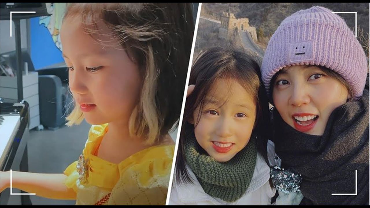 黄磊小女儿曝光！长相精致像极妈妈孙莉，颜值完全不输姐姐黄多多