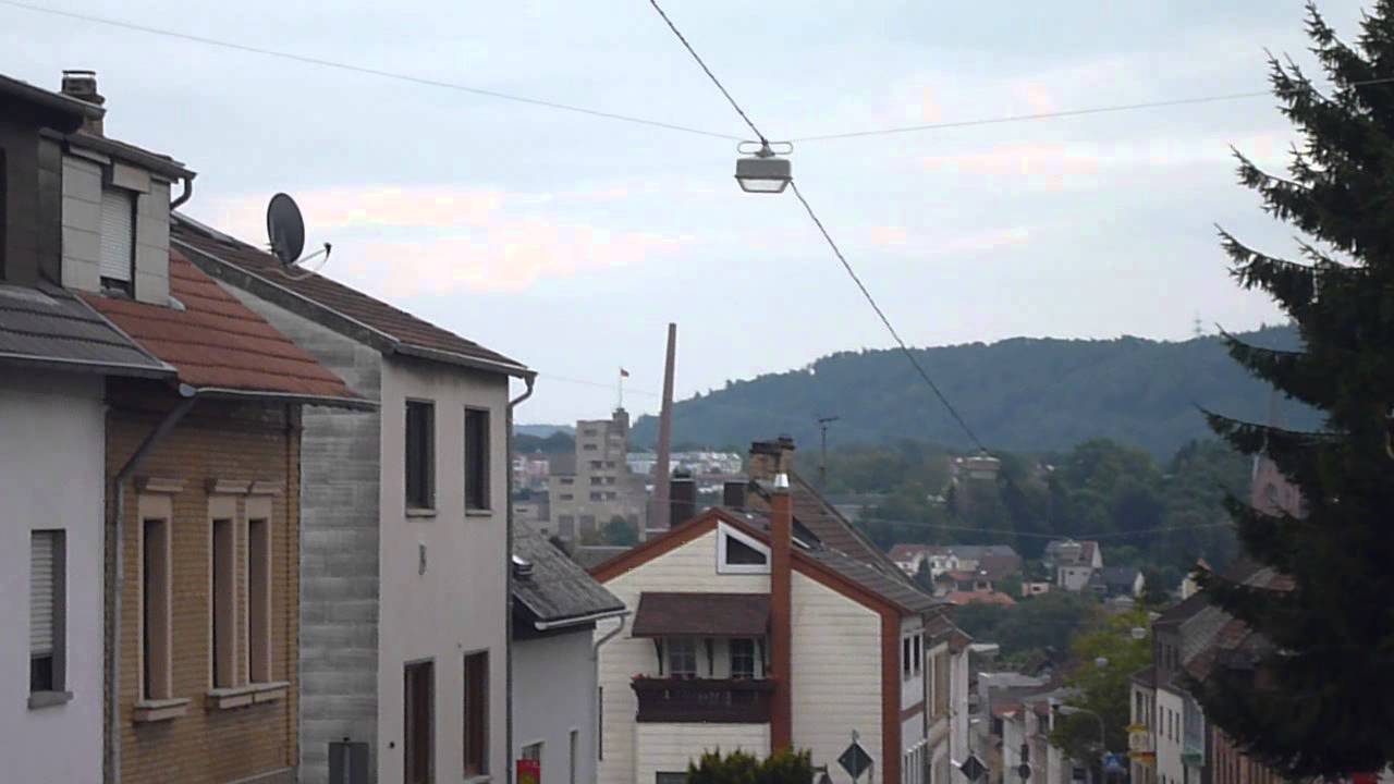 Sprengung des Schornsteins der Becker Brauerei in St.Ingbert 27.08.13