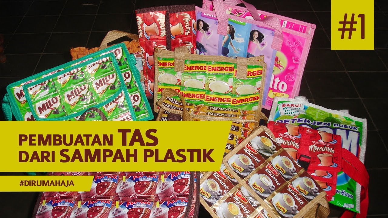 GAMPANG DAPAT CUAN!!! Pembuatan Tas dari Limbah Plastik, Bagian #1 #mediaidentitas #limbahplastik