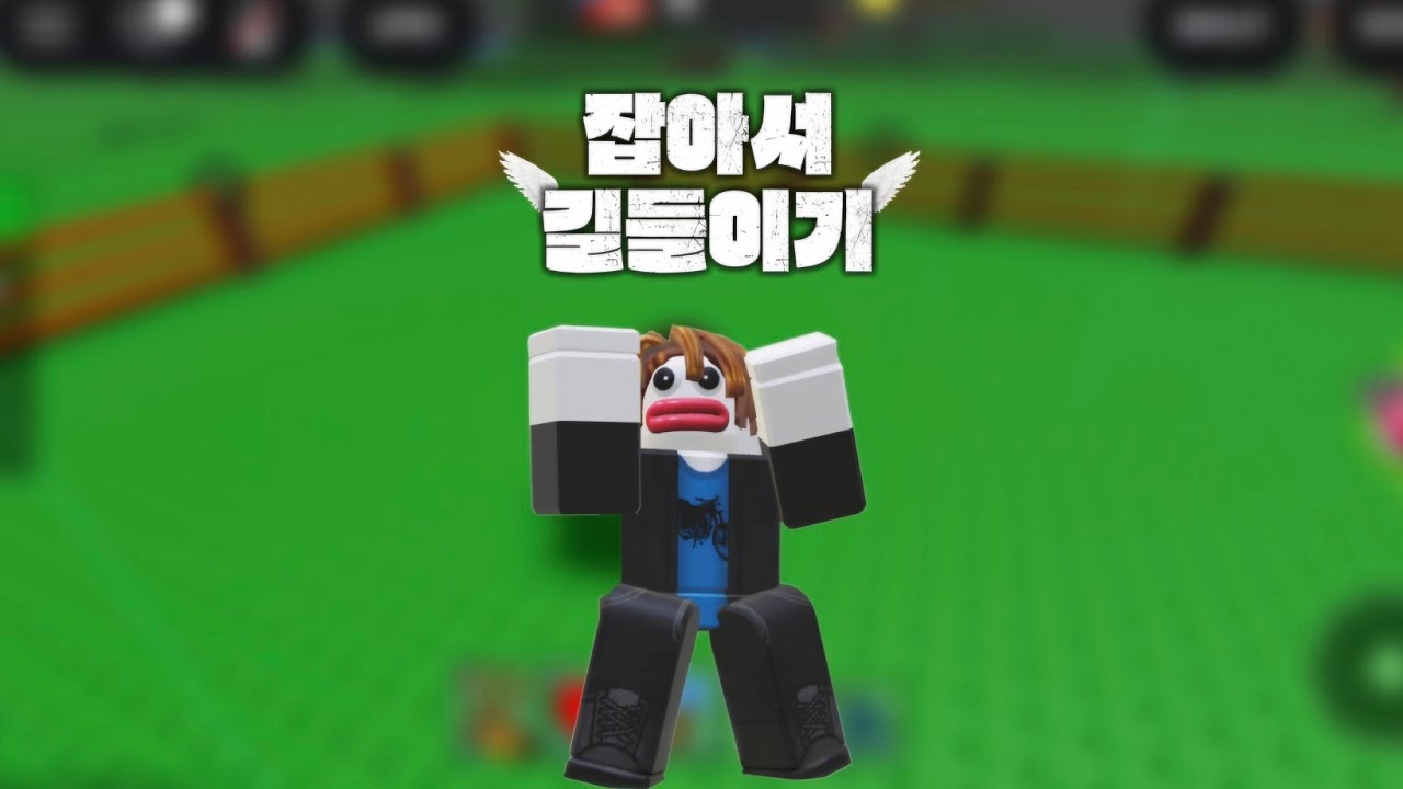 로블록스 잡아서 길들이기를 해보았습니다!  #로블록스 