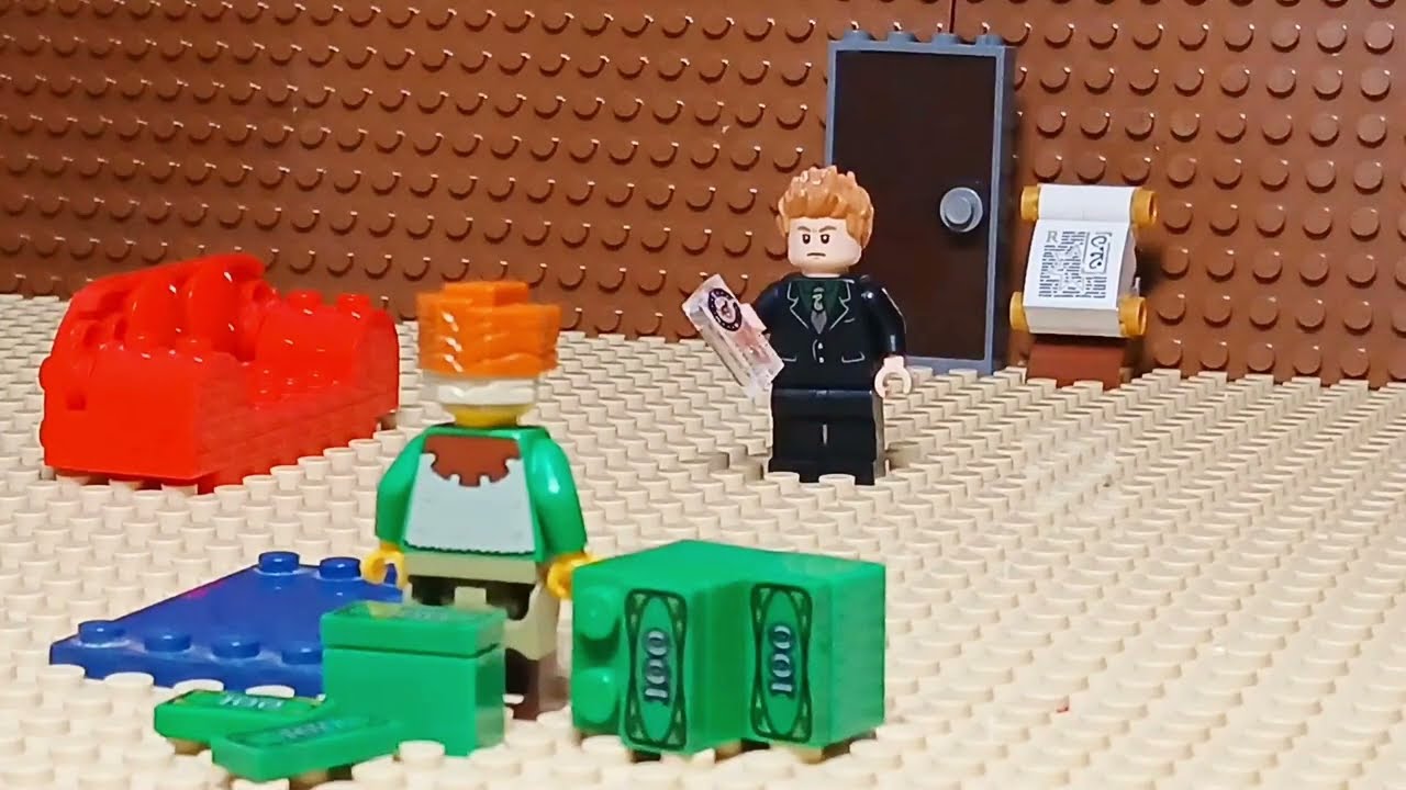 Poor guy and Rich guy || Lego stop motion