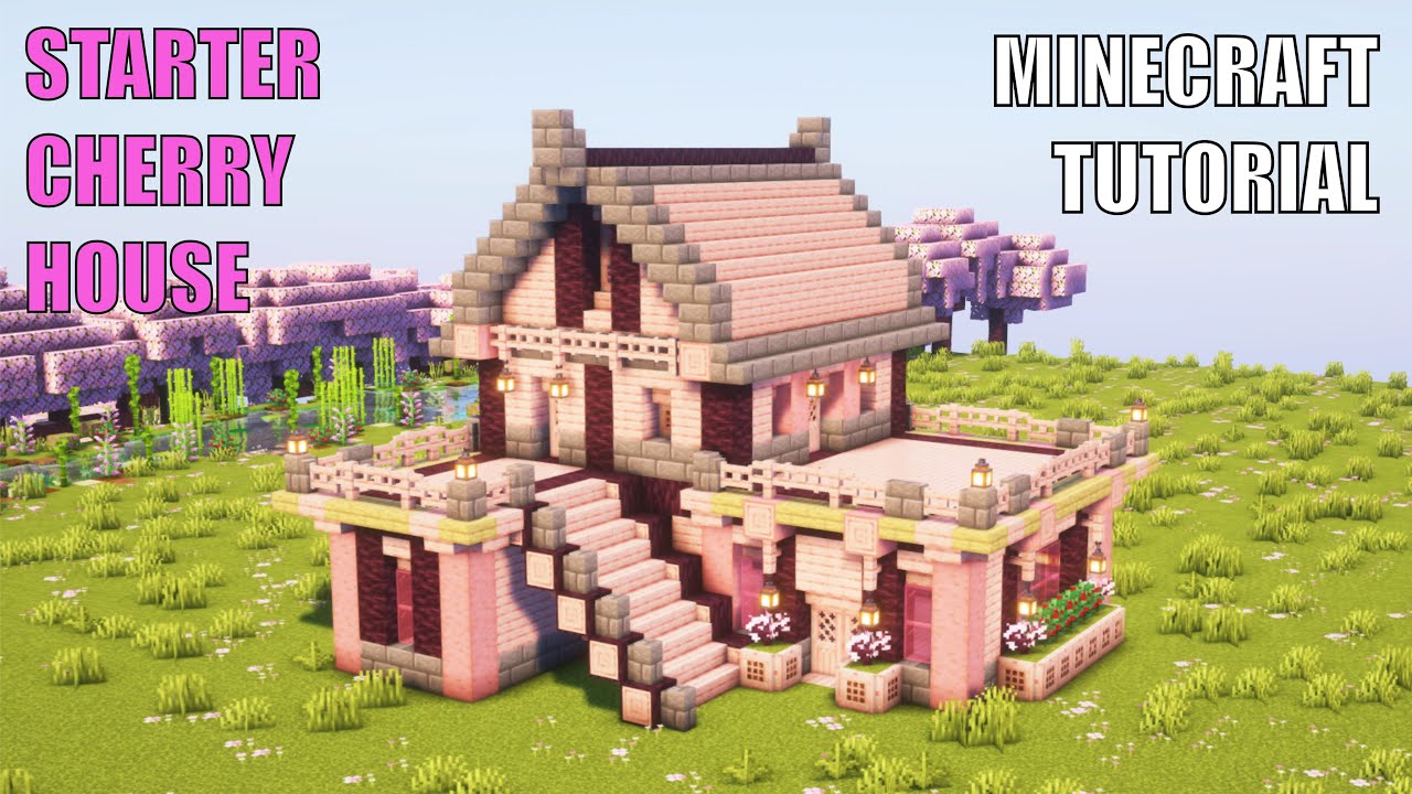 Minecraft: Starter Cherry Blossom House - Tutorial