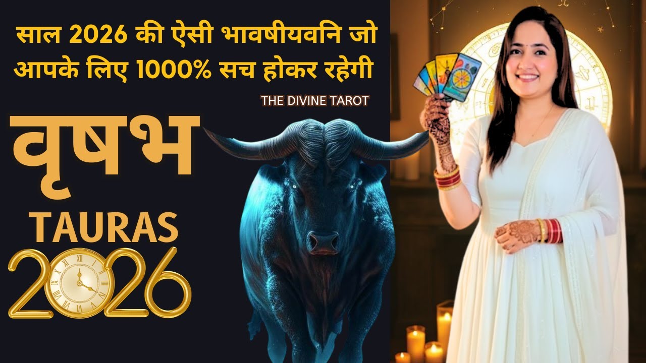 वृषभ राशी 2026 की बड़ी भविष्यवाणी जो सच होकर रहेंगी | VRUSHABH Rashi 2026 | TAURAS | THE DIVINE TAROT