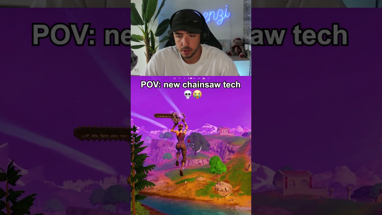 chainsaw tech is op 💀😭 #fortnite #glitch