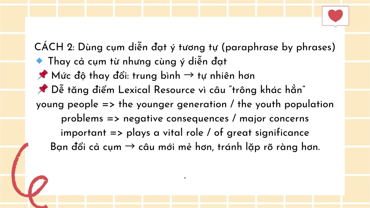 5 cách paraphrase tránh lặp, ăn điểm trong bài thi Vstep