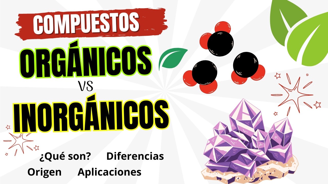 🧪 Compuestos Orgánicos vs Inorgánicos 🌿🧱 ¿Qué son? Diferencias, Aplicaciones, Origen, Excepciones