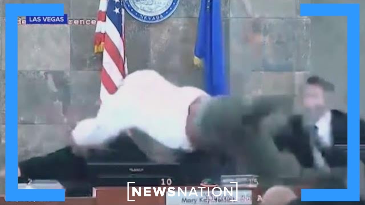Man jumps bench, attacks Las Vegas judge | Dan Abrams Live