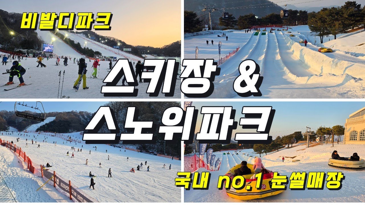홍천 비발디파크 스키장 & 스노위랜드 눈썰매장 총정리