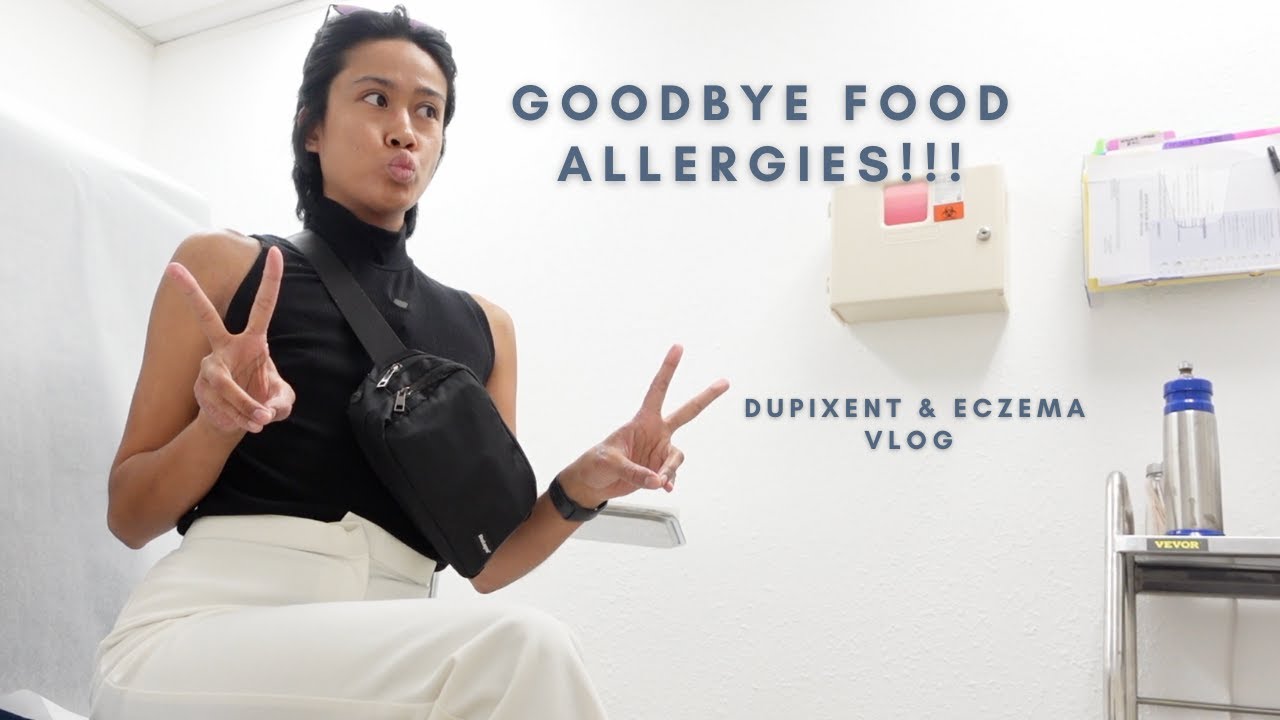 I'M NO LONGER ALLERGIC TO GLUTEN AND SOY??? + getting my second dupixent shot | eczema