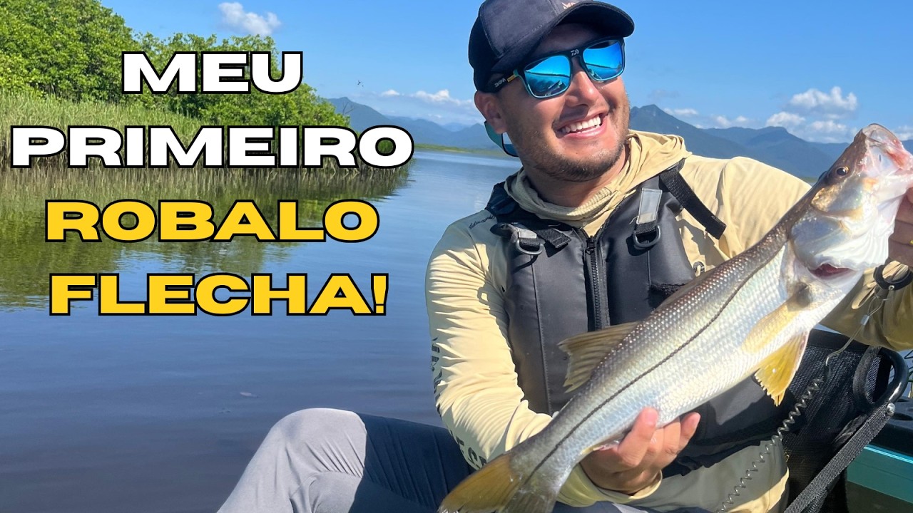 ROBALO FLECHA EM GUARATUBA - DIA HISTÓRICO PARA UM PESCADOR INICIANTE