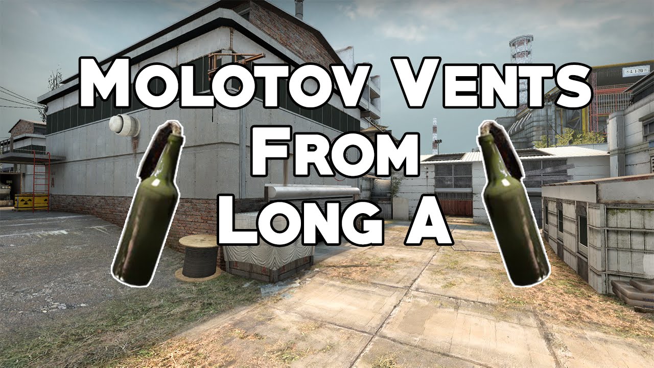 Vents Molotov From Long A on Cache (T Side) - (CS:GO)