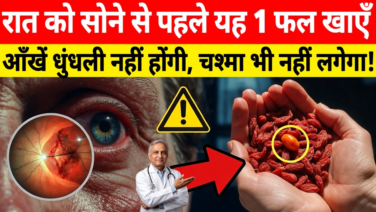 रात में सोने से पहले खाएं ये फल, सुबह तक आँखों की रोशनी लौट आएगी! | Health Tips Hindi