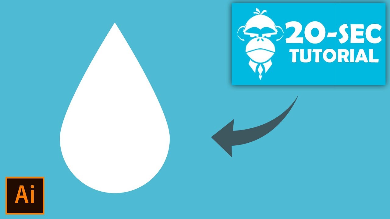 Raindrop - Illustrator Tutorial