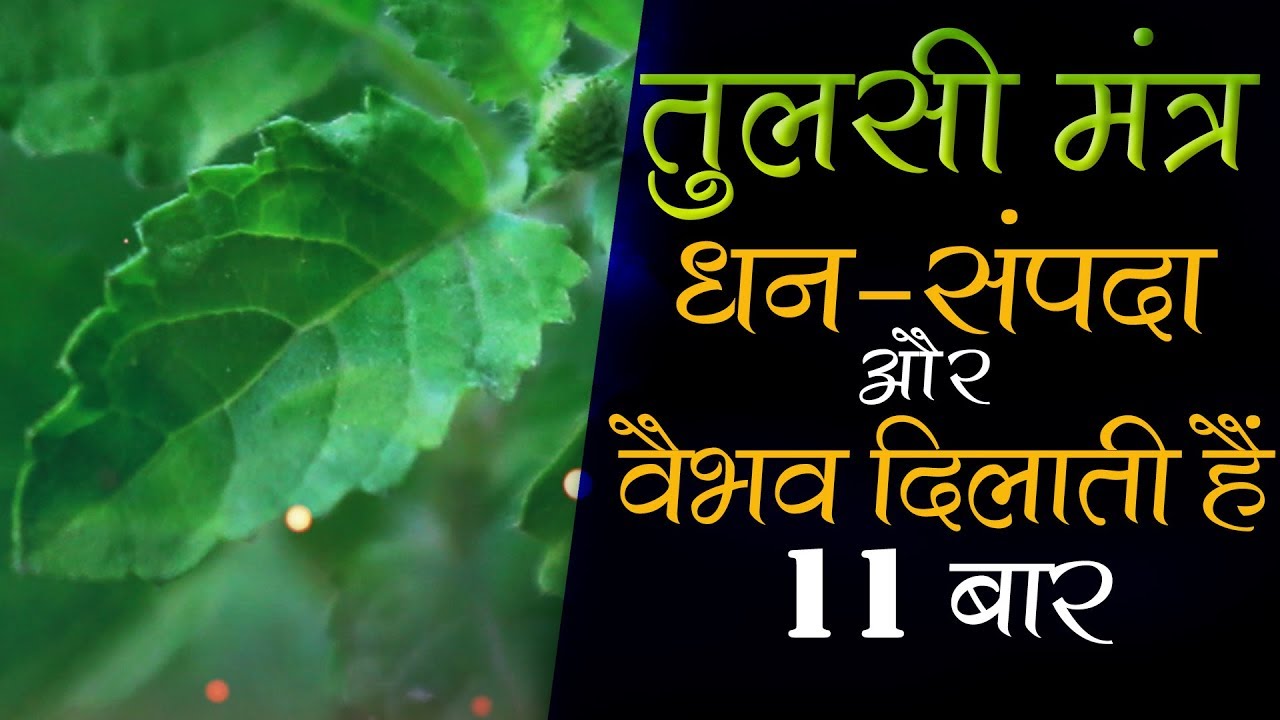 Tulsi Mantra With Lyrics 11 Times | Vedic Mantra Chanting | Tulsi Mantra तुलसी पूजा मंत्र